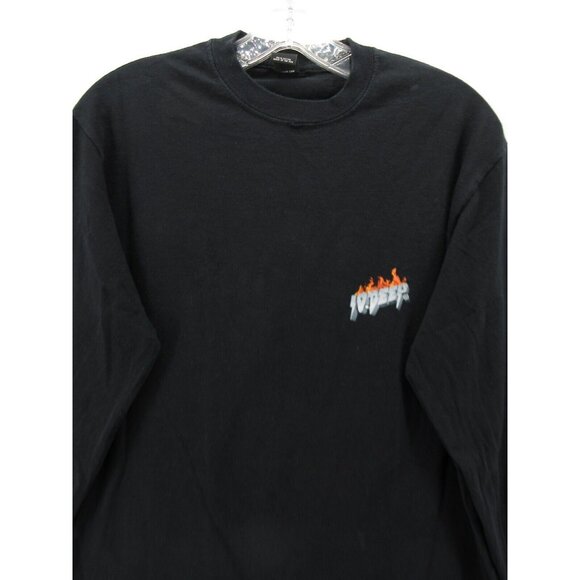 VINTAGE 10 Deep Shirt Medium Pullover Spellout Double Sided Skater - Picture 2 of 9